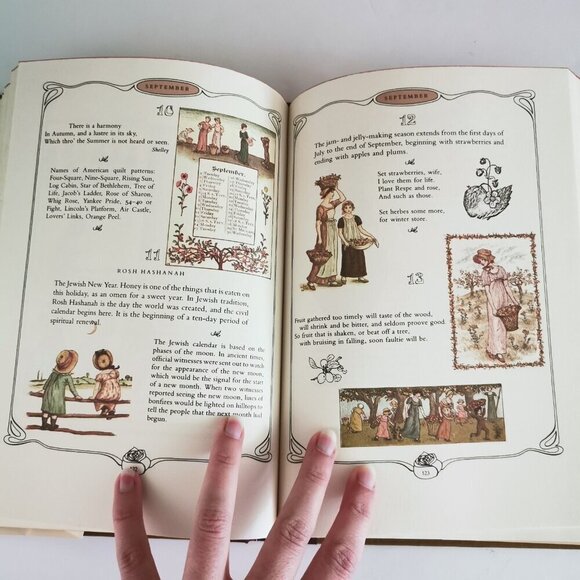1979 The Illuminated Book of Days HC Book Kate Greenaway, Kay & Marshall Lee - Picture 8 of 10